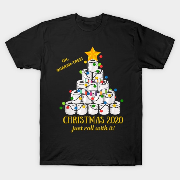2020 Quarantine Christmas Toilet Paper Tree T-Shirt by ninishop